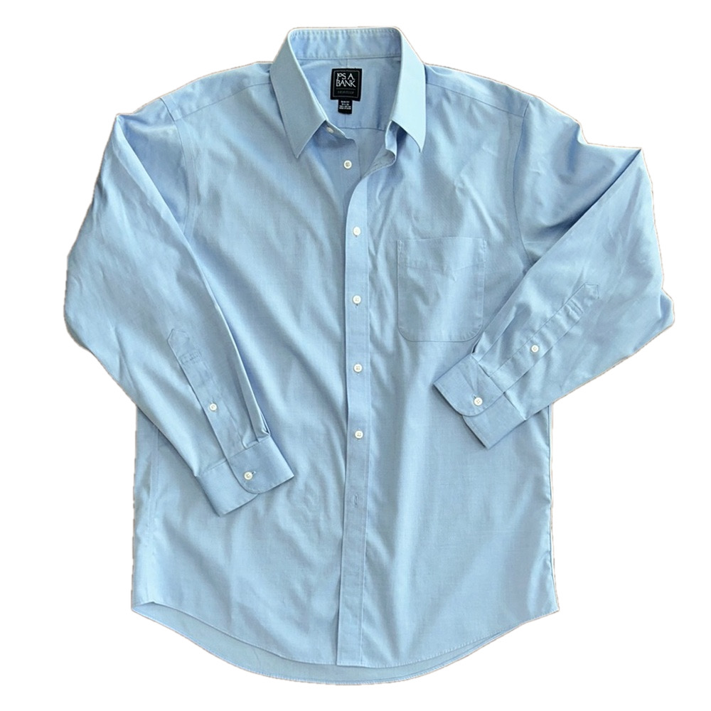 Jos. A Bank: Mens and Blue Dress Shirt: 16.5 x 32